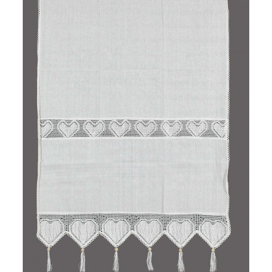 κουρτίνα 432 (200cm X 270cm) λευκή με τούνελ