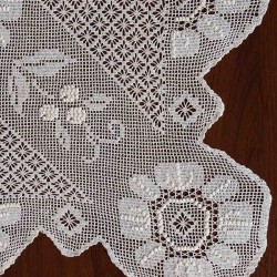 Μερσεριζέ πλεκτό τραπεζοκαρέ 4567 (140cm X 140cm) μπέζ
