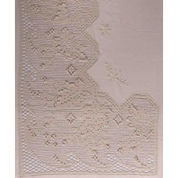 Silk Fashion Χειροποιητο Πλεκτο Σεντονι 4642 Τεσσαρων Τεμαχιων (225Cm X 270Cm) Μπεζ
