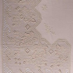 Silk Fashion Χειροποιητο Πλεκτο Σεντονι 4642 Τεσσαρων Τεμαχιων (225Cm X 270Cm) Μπεζ