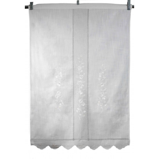 κουρτίνα 466 (120cm X 160cm) Ivory/άμμου με τούνελ