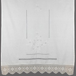 κουρτίνα 4878A (150cm X 180cm) λευκό με τούνελ