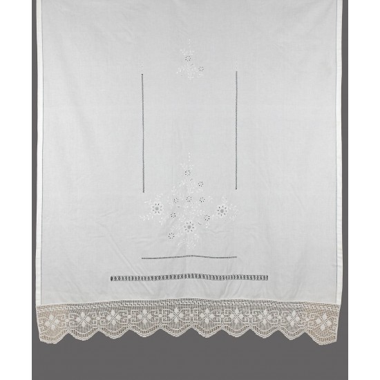 κουρτίνα 4878A (150cm X 180cm) λευκό με τούνελ