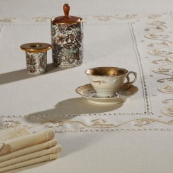 Silk Fashion Χειροποίητο Τραπεζομάντηλο 5005 (170Cm X 220Cm) Λαδί