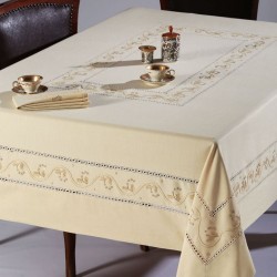 Silk Fashion Χειροποίητο Τραπεζομάντηλο 5005 (170Cm X 270Cm) Λαδί