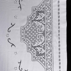 Silk Fashion Χειροποιητο Πλεκτο Σεντονι 5088 Τεσσαρων Τεμαχιων (225Cm X 270Cm) Λευκο