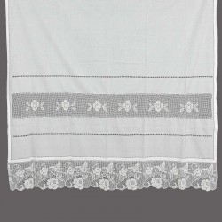 κουρτίνα 5119 (140cm X 260cm) λευκή με τούνελ