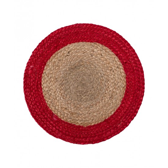 Σουπλά γιούτα (38cm) Natural/red
