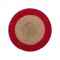 Σουπλά γιούτα (38cm) Natural/red