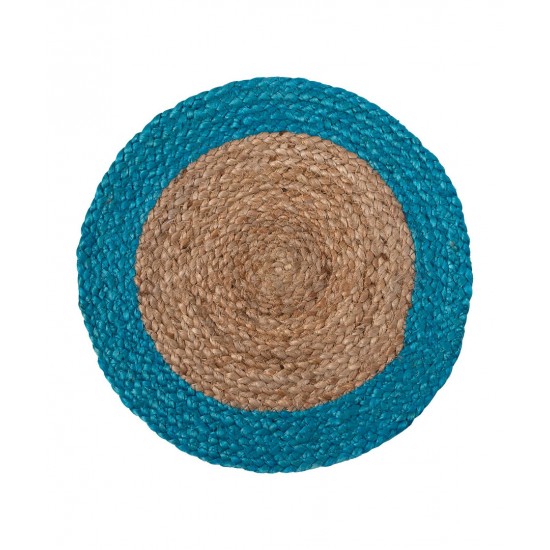 Σουπλά γιούτα (38cm) Natural/turquise