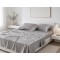 Σετ σεντόνια bamboo 300TC (270cm x 290cm) ανοιχτό γκρί