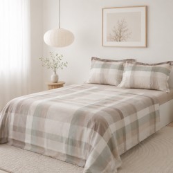 Σετ σεντόνια βαμβακερά 200TC (160cm x 200cm + 35cm) form