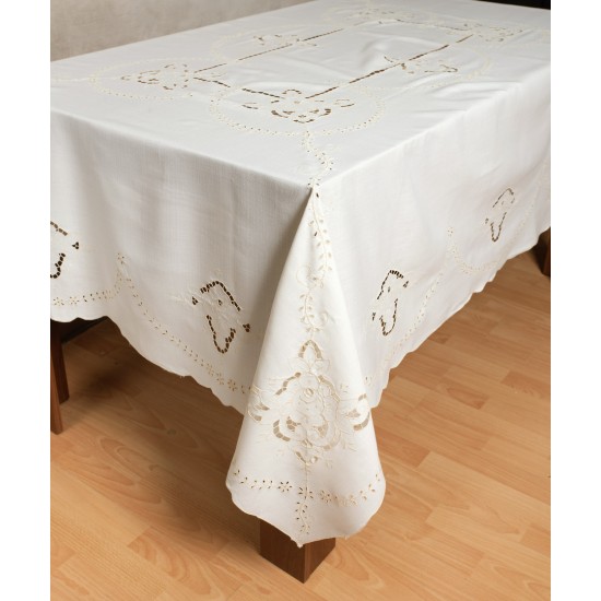 Τραπεζομάντηλο μηχανής 563 (165cm X 220cm) Μπέζ Τραπεζομάντηλο μηχανής 563 (165cm X 220cm) Μπέζ