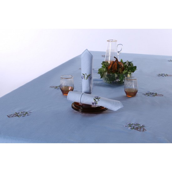 Silk Fashion Τραπεζομάντηλο 569B (170Cm X 270Cm) Σιέλ