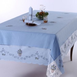 Silk Fashion Τραπεζομάντηλο 569B (170Cm X 270Cm) Σιέλ
