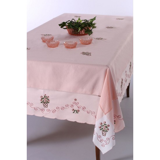 Silk Fashion Τραπεζομάντηλο 569B (170Cm X 270Cm) Ρόζ