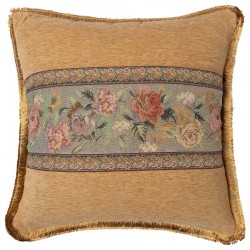 Μαξιλαροθήκη με κρόσσι 572 (45cm X 45cm) χρυσό
