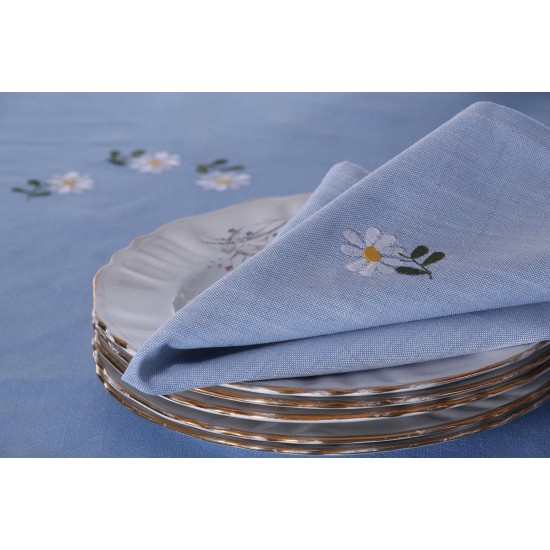 Silk Fashion Τραπεζομάντηλο 589B (170Cm X 270Cm) Σιέλ