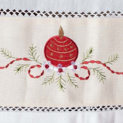 χριστουγεννιάτικο τραπεζοκαρέ ( 135cm X 135cm) 5911