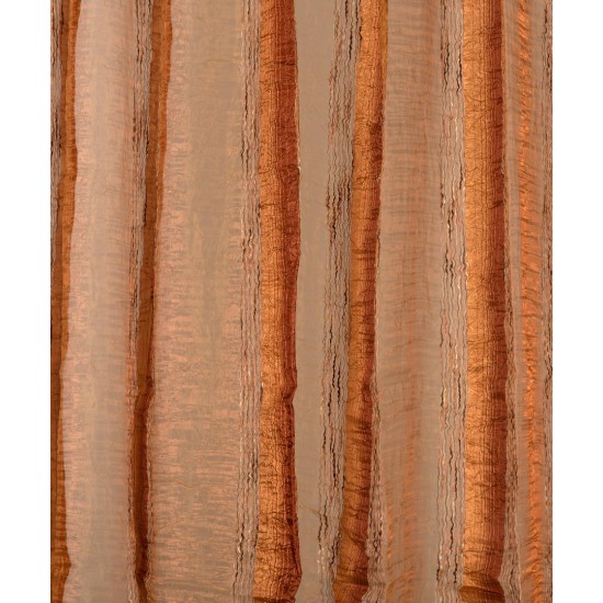 Κουρτίνα 6103 (280cm X 300cm) με τρέσα καφέ