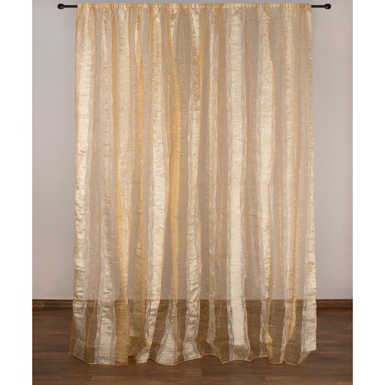 Κουρτίνα 6103 (280cm X 300cm) με τρέσα χρυσή