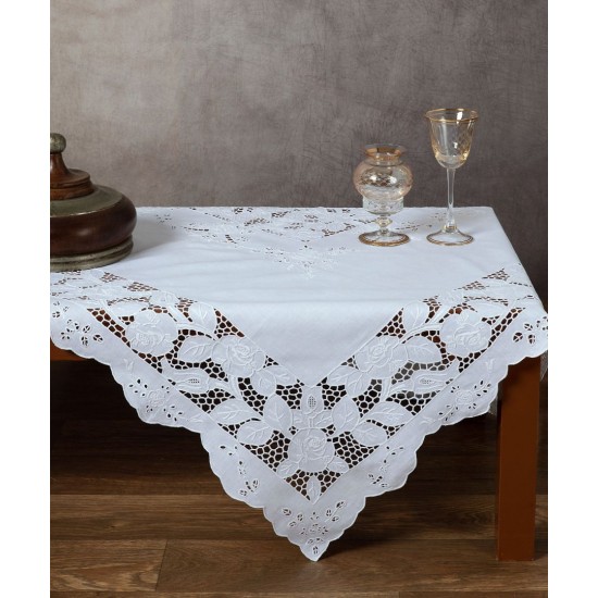 Silk Fashion Χειροποίητο Τραπεζοκαρέ 611 (140Cm X 140Cm)
