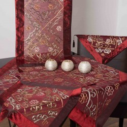 Σετ 7 τεμαχίων ( (90cm X 90cm 40cm X 110cm 2x60cm X 60cm 2x 40cm X 40cm 140cm X 140cm) 6110 κόκκινο