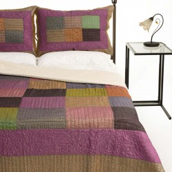 Silk Fashion Κουβερλι Σετ (160Cm X 220Cm + 1 X 50Cm X 70Cm) 6153 Μώβ