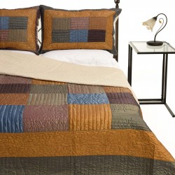 Silk Fashion Κουβερλι Σετ (160Cm X 220Cm + 1 X 50Cm X 70Cm) 6153 Σιέλ