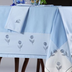 Silk Fashion Τραπεζομάντηλο 623 (140Cm X 180Cm) Σιέλ