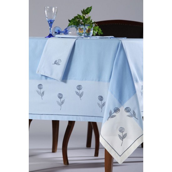 Silk Fashion Τραπεζομάντηλο 623 (170Cm X 220Cm) Σιέλ