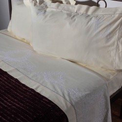 Silk Fashion Χειροποιητο Σεντονι 624 Τεσσαρων Τεμαχιων (225Cm X 270Cm) Κιτρινο