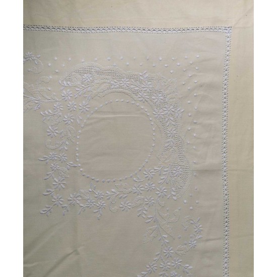Silk Fashion Χειροποιητο Σεντονι 624 Τεσσαρων Τεμαχιων (225Cm X 270Cm) Κιτρινο