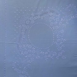 Silk Fashion Χειροποιητο Σεντονι 624 Τεσσαρων Τεμαχιων (225Cm X 270Cm) Σιέλ