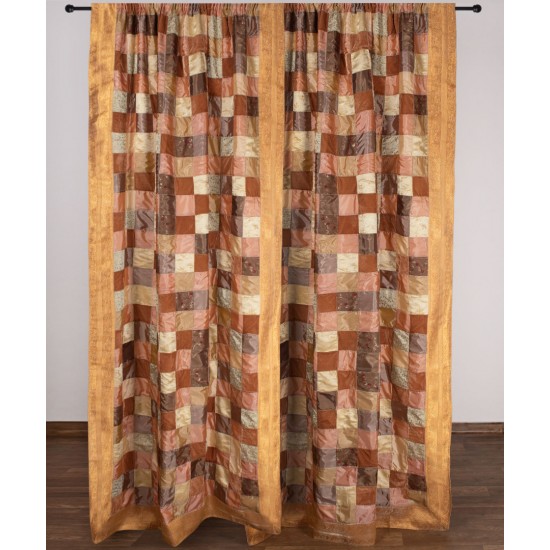 Κουρτίνα 6379 (150cm X 275cm) με τούνελ χρυσή