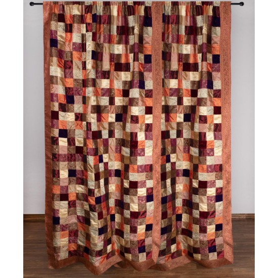 Κουρτίνα 6380 (150cm X 275cm) με τούνελ μπορντώ