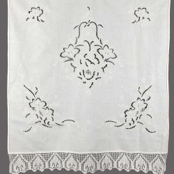 κουρτίνα 662 (120cm X 250cm) λευκό με τούνελ