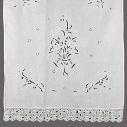 κουρτίνα 664 (120cm X 150cm) λευκό με τούνελ