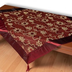 Τούλινο καρέ 7180 (85cm X 85cm) μπορντώ 