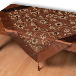 Τούλινο καρέ 7180 (85cm X 85cm) καφέ