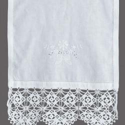 κουρτίνα 6748 (80cm X 150cm) λευκό με τούνελ
