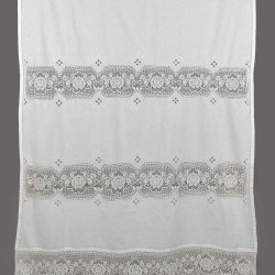 κουρτίνα 674 (40cm X 80cm) λευκό με τούνελ