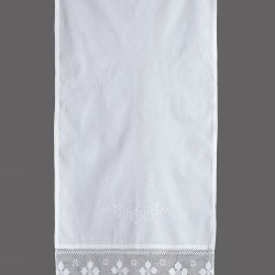 κουρτίνα 6752 (200cm X 50cm) λευκό με τούνελ