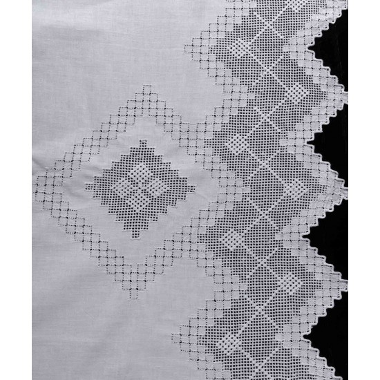 Silk Fashion Χειροποιητο Σεντονι 712 Φιλτιρε Τεσσαρων Τεμαχιων (225Cm X 270Cm) Λευκο