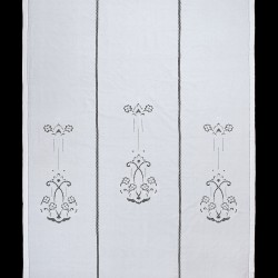 κουρτίνα 723 (210cm X 300cm) λευκή με τούνελ