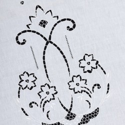 κουρτίνα 723 (210cm X 300cm) λευκή με τούνελ