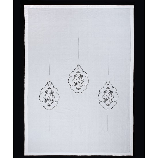 κουρτίνα 727 (210cm X 300cm) λευκή με τούνελ