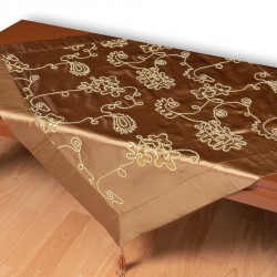 Σατέν καρέ 7710 (80cm X 80cm) λαδί