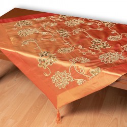 Σατέν καρέ 7710 (80cm X 80cm) πορτοκαλί