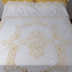 Silk Fashion Χειροποίητη Λινή Κουβέρτα 779 (245Cm X 280Cm)